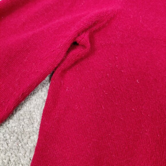 Jacob Women's Turtleneck Sweater Size M Red Viscose Cotton Cashmere Wool Stretch - Picture 5 of 8